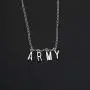 UJIMS Korean Group Army Gift Army Members Name Pendant Army Necklace for Fans BFF Kpop Bangtan Boys Jewelry for Women
