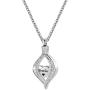 LuxglitterLin Teardrop Eye of My Heart Crystal Cremation Urn Necklace for Human Pet Ashes Holder Memorial Keepsake Pendant Jewelry