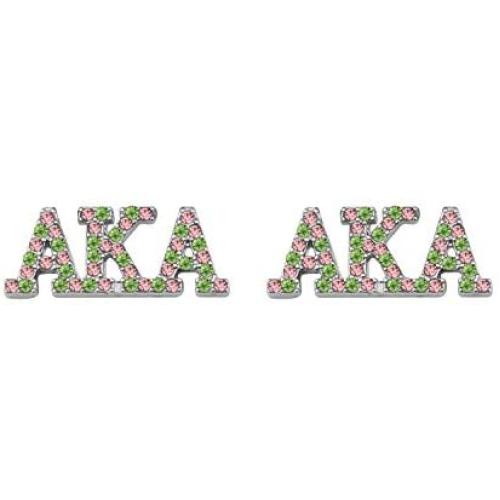 CENWA Pink and Green Leaf Zircon Earrings Graduation Gift Graduation Jewelry (Earrings)
