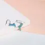 Boma Jewelry Sterling Silver Blue Resin Bird Dangle Earrings Boma Jewelry Sterling Silver Blue Resin Bird Dangle Earrings