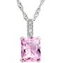 Rose Crystal Necklace on a Plated Silver Chain With Inspirational Message Card Swarovski Crystal Pendant Necklace 17.5 Inch for Women Girls