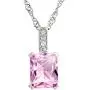 Rose Crystal Necklace on a Plated Silver Chain With Inspirational Message Card Swarovski Crystal Pendant Necklace 17.5 Inch for Women Girls
