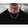 Savlano 925 Sterling Silver 3mm Solid Italian Rope Diamond Cut Twist Link Chain Necklace with Gift Box for Men & Women - Made in Italy Savlano 925 Sterling Silver 3mm Solid Italian Rope Diamond Cut Twist Link Chain Necklace with Gift Box for Men & Women - Made in Italy