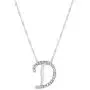 Paialco Bling Crystal Initial Letter Pendant Necklace, Silver Tone Paialco Bling Crystal Initial Letter Pendant Necklace, Silver Tone