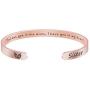 Joycuff Motivational Bracelet for Women Cuff Bangle Stainless Steel Open Engraved Inspirational Jewelry