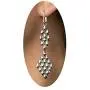 Earrings E16–N SG Liquid Metal by Sergio Gutierrez. SG black velvet pouch included. Chrome finish