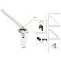 XIUDA Cremation Jewelry Urn Necklace for Ashes with Angel Wing Charm & Cylinder Eternity Stainless Steel