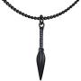 Xusamss Fashion Titanium Steel Spear Pendant Necklace,22'' Link Chain