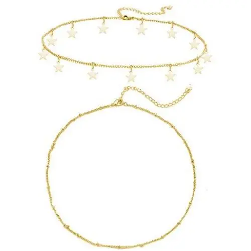 Star Necklace Choker for Women Cute Bead Necklace for Teen Girl Star Choker Necklace Star Necklace Choker for Women Cute Bead Necklace for Teen Girl Star Choker Necklace