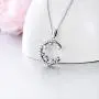 PEIMKO Lucky Elephant Necklace Elephant On The Moon Cute Animal Pendant Necklace Elephant Jewelry for Women Girl PEIMKO Lucky Elephant Necklace Elephant On The Moon Cute Animal Pendant Necklace Elephant Jewelry for Women Girl