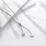 Ubrand 12 Constellations Necklace, Stainless Steel Heart-Shaped 12 Constellations for Women Jewelry Constellation Vertical Bar Looped Adjustable Long Necklace Birthday Gifts