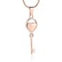 mingkejw Cremation Jewelry for Ashes Stainless Steel Key with My Heart Urn Pendant Memorial Ash Holder Keepsake Necklace