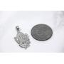 CaliRoseJewelry Sterling Silver Hindu Lord Ganesh Ganesha Elephant Hindu God of Fortune Charm Pendant