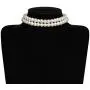 BABEYOND Round Imitation Pearl Choker Necklace Multi Strands Choker 20s Flapper Necklace Accessories for Gatsby Themed Party BABEYOND Round Imitation Pearl Choker Necklace Multi Strands Choker 20s Flapper Necklace Accessories for Gatsby Themed Party