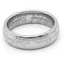 Ginger Lyne Collection 6mm Wide One Ring Stainless Steel Mens or Womens Wedding Band Bridal Fashion Jewelry Gift Idea for him or her Matching Size 5
