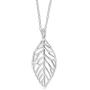 Boma Jewelry Sterling Silver Leaf Necklace, 20 Inches