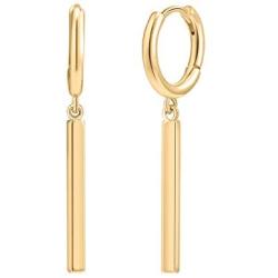 Small Huggie Hoop Earrings 14K Gold Plated Hypoallergenic Minimalist Ear Jewelry