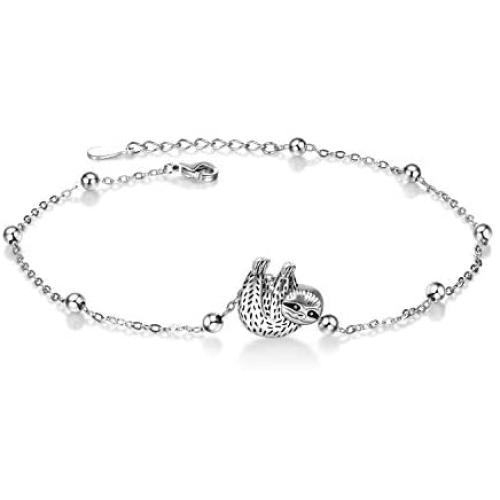 ONEFINITY Sloth Bracelet Sterling Silver Sloth Bracelet Sloth Jewelry for Women Girls Gifts