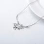 PELOVNY Monkey Necklace for Women Sterling Silver Animal with Pearl Pendant Necklace Monkey Jewelry Gift for Girls Daughter 18inches Chain