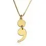 NOUMANDA Fashion Round Comma Necklace Personality Punctuation Symbol Pendant Jewelry NOUMANDA Fashion Round Comma Necklace Personality Punctuation Symbol Pendant Jewelry