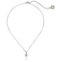 The Vatican Library Collection ''Vatican Color Basics'' Silver-Tone Crystal Cross Necklace, 16''