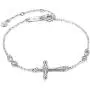 EVER FAITH Cross Bracelet 925 Silver Cross Infinity Charm Adjustable Link Religious Jewelry Gift for Women, Girls