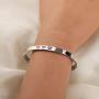 CENWA BiSexual Jewelry Bi Pride Heart Cuff Bracelet Bi Pride Jewelry Bisexual Gift Queer Pride Gifts
