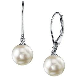 Akoya Cultured Pearl Earrings for Women with 14K Gold Leverbacks in AAA Quality - THE PEARL SOURCE