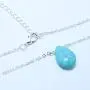 YienDoo Bohemian Turquoise Necklace with Simple Blue Water Drop Pendant Fashion Necklaces Chain Jewelry for women and girls (Silver) YienDoo Bohemian Turquoise Necklace with Simple Blue Water Drop Pendant Fashion Necklaces Chain Jewelry for women and girls (Silver)