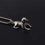 Dog Necklace for Men, Vintage Puppy Dog Pendant Necklace with 25.6” Chain, Cute Dog Totem Amulet Necklace, Hip Hop Necklace, Punk Rock Animal Dog Jewelry for Men Boys, Pet Lovers Gifts