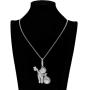 KMASAL Money Bag Cash Men Pendant Necklace Hip Hop Iced Out Bling Lab Diamond Cubic Zircon 18K Gold Plated Chain Necklace Jewelry for Men Women with Stainless Steel Rope Chain