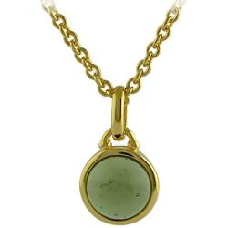 Starborn Genuine Moldavite Pendant with gold-plated Chain