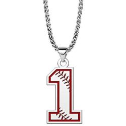 YSAHan Personalized Lucky Number Necklace Customize Any Number Pendant Sports Fan Gift for Men Boys