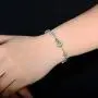 JIANGXIN 925 Sterling Silver Birthstone Chain Link Bracelet for Women Girl Lucky Four leaf clover Gemstone Fine Jewelry Good Luck Shamrock Birthday Gift JIANGXIN 925 Sterling Silver Birthstone Chain Link Bracelet for Women Girl Lucky Four leaf clover Gemstone Fine Jewelry Good Luck Shamrock Birthday Gift