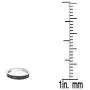 0.12 Carat (ctw) 10K Gold Round Black Real Diamond Ladies Wedding Anniversary Millgrain Stackable Band