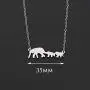 KUIYAI Lucky Family Mother and Child Elephant Necklace Mom of Twins Jewelry