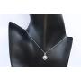 1/2 to 5/8 Carat Diamond Double Halo Pendant Necklace for Women in 14k White Gold (H-I, SI2-I1, cttw) with 18 Inch Silver Chain and Lobster Claw by Privosa Fine Jewelry 1/2 to 5/8 Carat Diamond Double Halo Pendant Necklace for Women in 14k White Gold (H-I, SI2-I1, cttw) with 18 Inch Silver Chain and Lobster Claw by Privosa Fine Jewelry