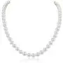 Natural AAA+ Quality Round White Cultured Freshwater Pearl Necklace Jewelry for Women Girls Anniversary Birthday Mother Christmas Gifts