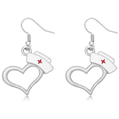 AKTAP Medical Symbol Earrings Nurse Earrings for Doctor Nurse Medical Students Medical Gift for RN,EMT,MA,PA,NP,Vet