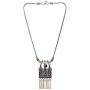 Efulgenz Boho Vintage Antique Ethnic Gypsy Tribal Indian Oxidized Gold Silver Statement Peacock Pendant Necklace Jewelry