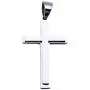 Double Rainbow Jewelry C08S-P32S Men Stainless Steel Silver Cross Pendant Cuban Necklace Chain Link Double Rainbow Jewelry C08S-P32S Men Stainless Steel Silver Cross Pendant Cuban Necklace Chain Link