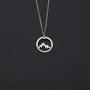 KUIYAI Mountain Necklace The Mountain are Calling Necklace Outdoor Lovers Gift Nature Hiking Jewelry