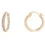 PAVOI 14K Gold Plated 925 Sterling Silver Post Cubic Zirconia Hoop Earrings 30/15mm