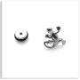 Xusamss Punk Body Piercing Earrings Stainless Steel Animal Gecko Stud Earrings