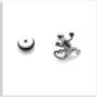 Xusamss Punk Body Piercing Earrings Stainless Steel Animal Gecko Stud Earrings Xusamss Punk Body Piercing Earrings Stainless Steel Animal Gecko Stud Earrings