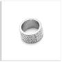 Xusamss Fashion Stainless Steel Ice Out Crystal Ring