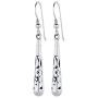 Pepe Dominguez Vintage Handmade 925 Sterling Silver Long Drop Earrings
