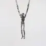 Gothic Skeleton with Moving Arms and Legs Silver Finish Pewter Pendant Necklace Gothic Skeleton with Moving Arms and Legs Silver Finish Pewter Pendant Necklace