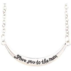 Luvalti “I Love You to The Moon” Pendant Bracelet - Romantic Jewelry Gift - Family and Friends Jewelry