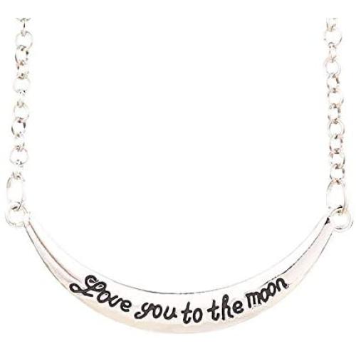 Luvalti “I Love You to The Moon” Pendant Bracelet - Romantic Jewelry Gift - Family and Friends Jewelry